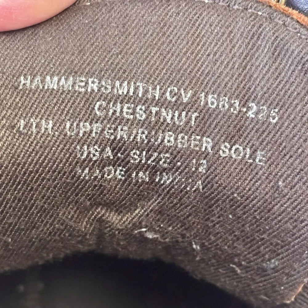 Crevo Boots Hammersmith Chestnut Side Zip Ankle Boots Brown Leather Mens 12